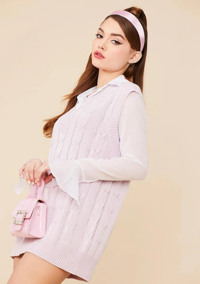 Wicked Smart Knit Sweater Vest sold by Dolls Kill product image thumbnail 2