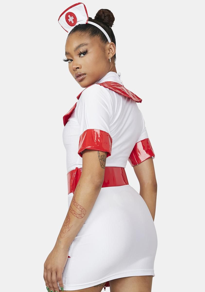 Red Alert Nurse Costume Set sold by Dolls Kill product image thumbnail 4
