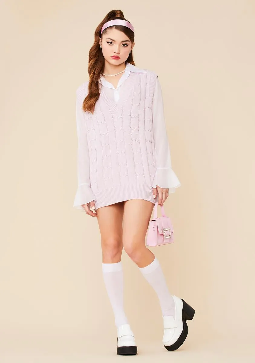 Wicked Smart Knit Sweater Vest sold by Dolls Kill product image thumbnail 3