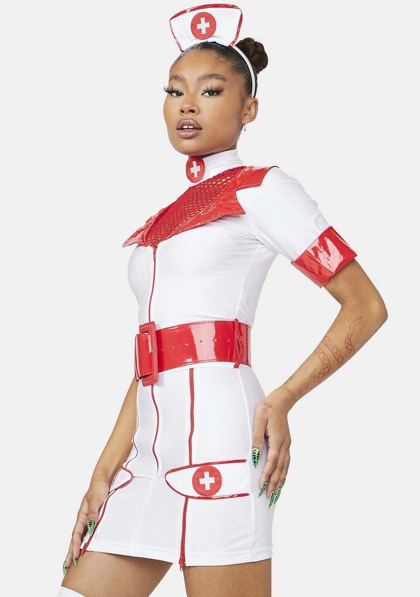 Red Alert Nurse Costume Set sold by Dolls Kill product image thumbnail 2