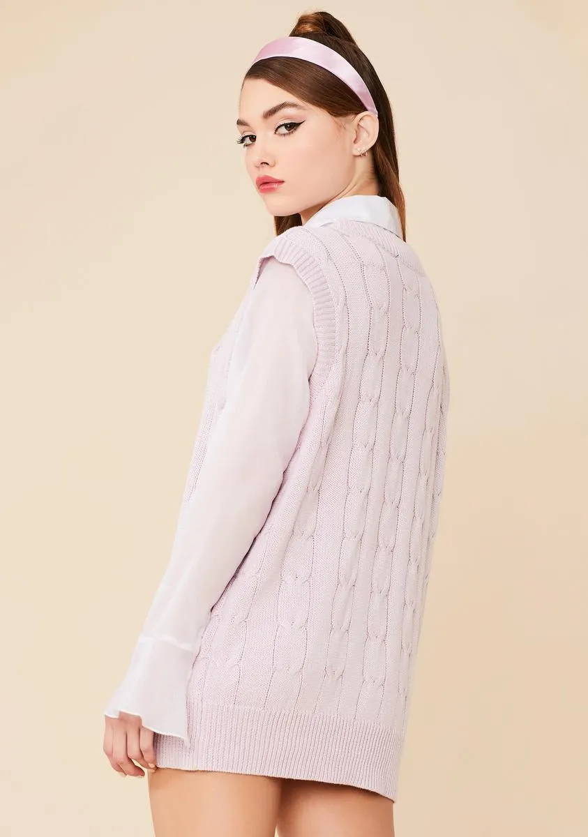 Wicked Smart Knit Sweater Vest sold by Dolls Kill product image thumbnail 4