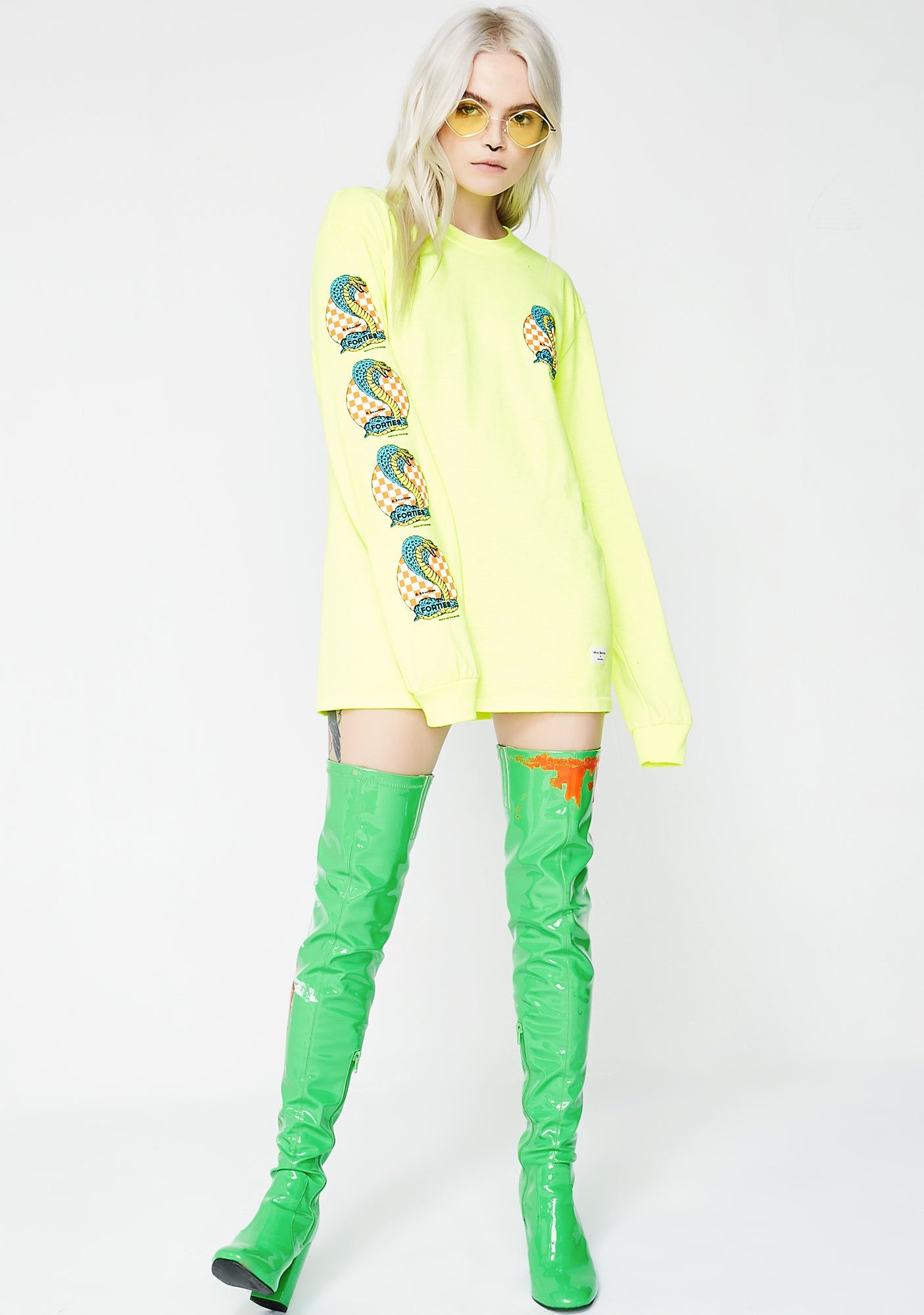 Cobra Long Sleeve Tee sold by Dolls Kill product image thumbnail 4