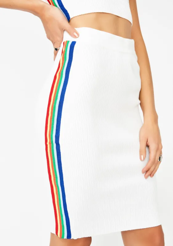 Readin Rainbow Skirt sold by Dolls Kill