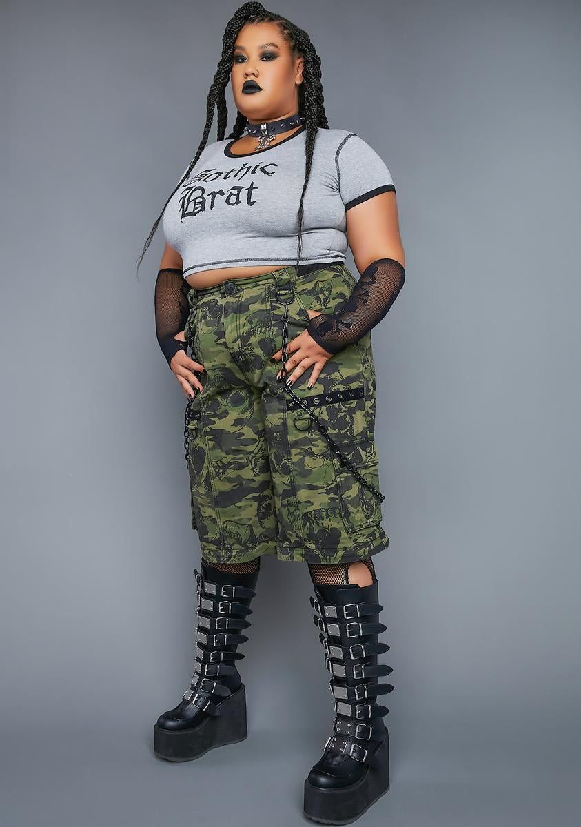 Plus Thick Skin Wide Leg Pants sold by Dolls Kill product image thumbnail 2