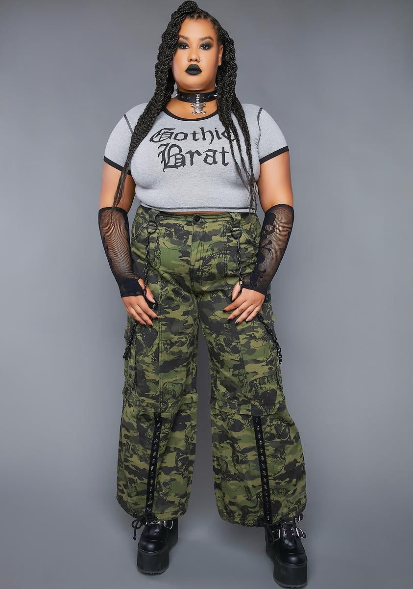 Plus Thick Skin Wide Leg Pants sold by Dolls Kill product image thumbnail 3