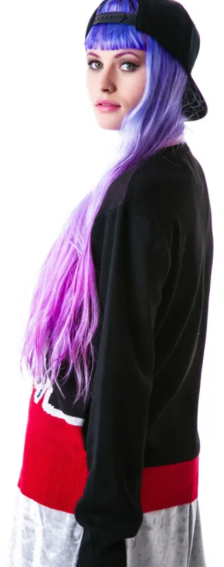 Shark Attack Crew Knit Sweater sold by Dolls Kill