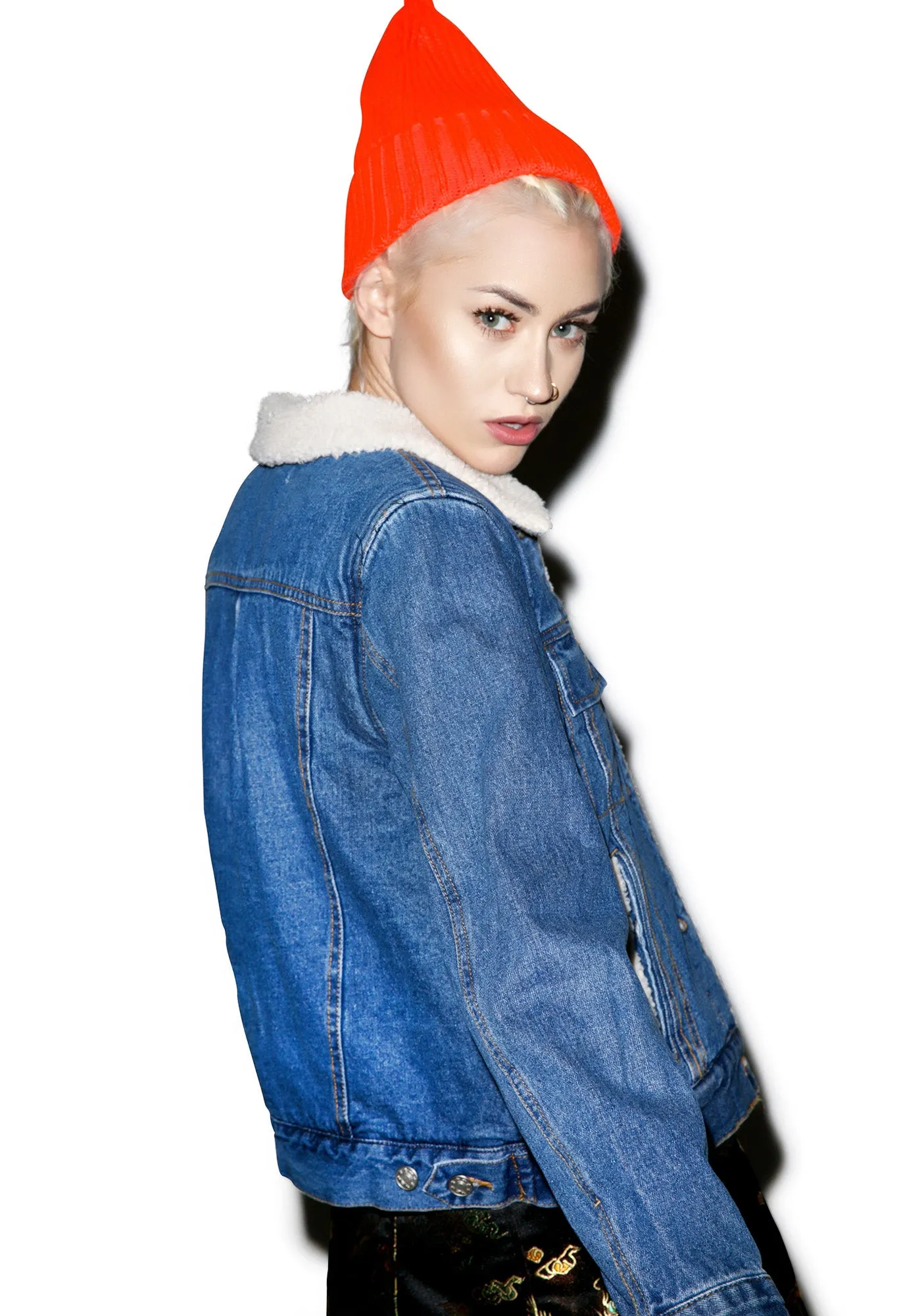 Now & Then Denim Jacket sold by Dolls Kill