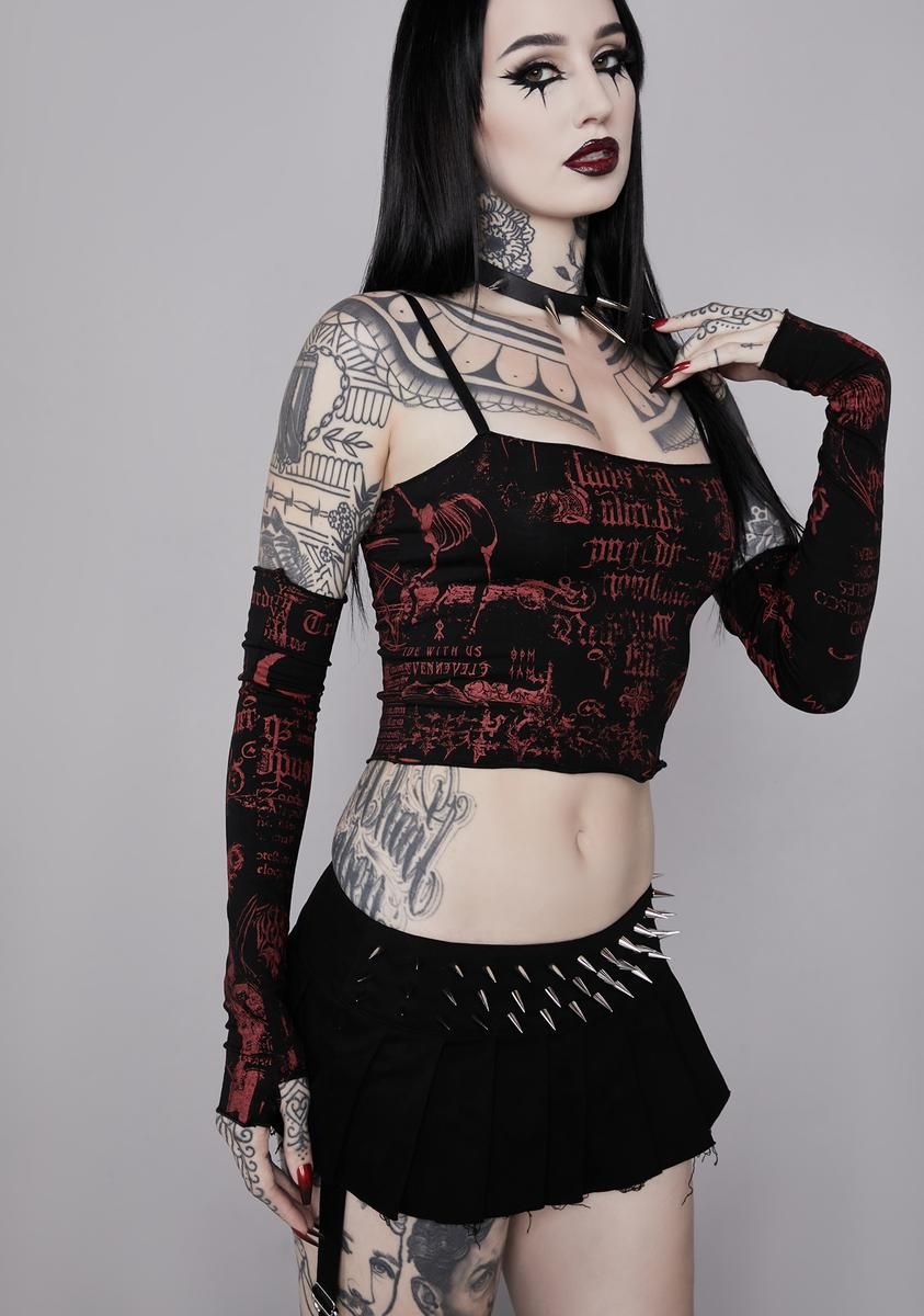 Pull Me Under Crop Top sold by Dolls Kill product image thumbnail 2