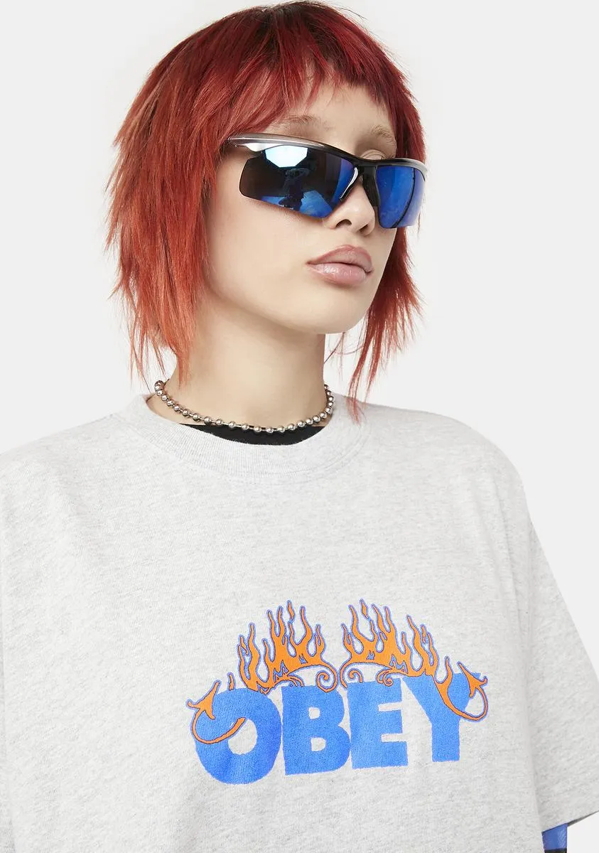 Flames Heavyweight Graphic Tee sold by Dolls Kill product image thumbnail 2