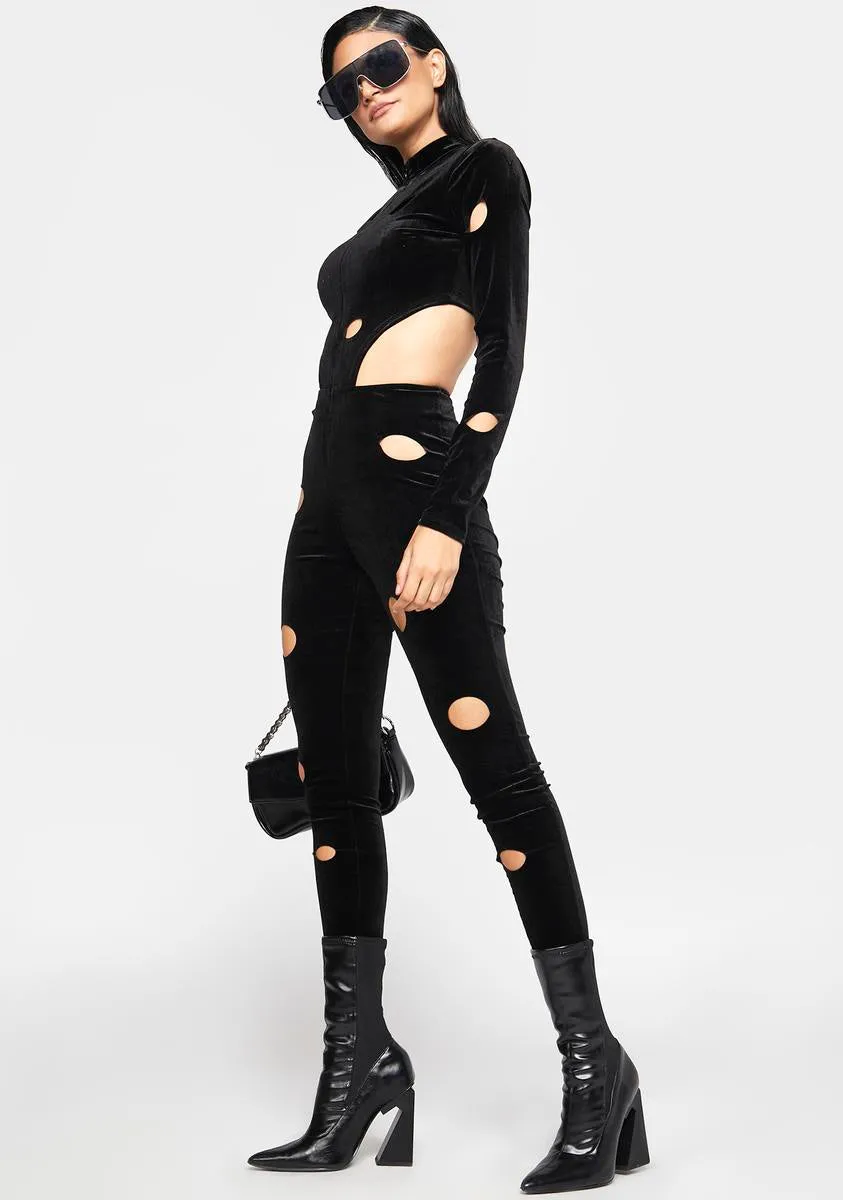Neglected To Say Cutout Catsuit sold by Dolls Kill product image thumbnail 3