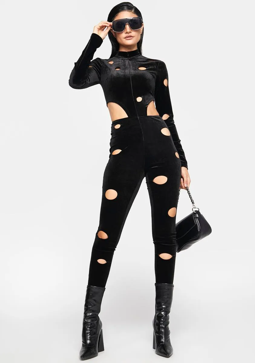 Neglected To Say Cutout Catsuit sold by Dolls Kill