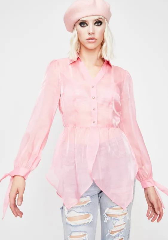It Girl Organza Top sold by Dolls Kill