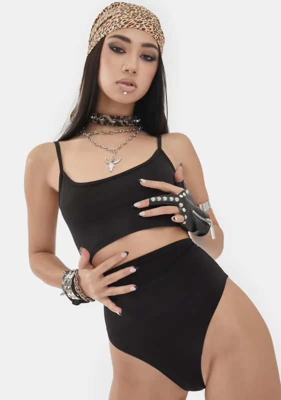 Noir Made For Me Shorts Set sold by Dolls Kill