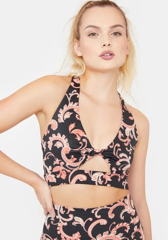 Paisley Twist Top sold by Dolls Kill