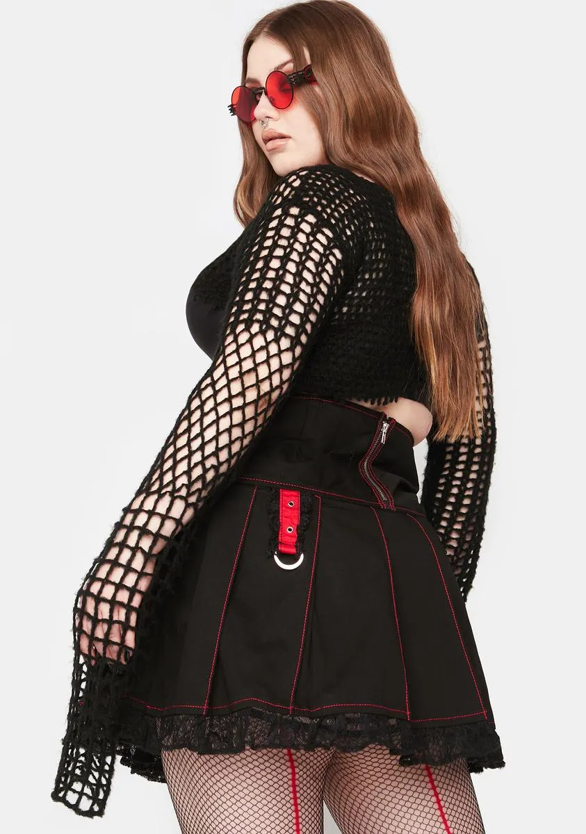 Plus Midnight Pleated Skirt sold by Dolls Kill product image thumbnail 4