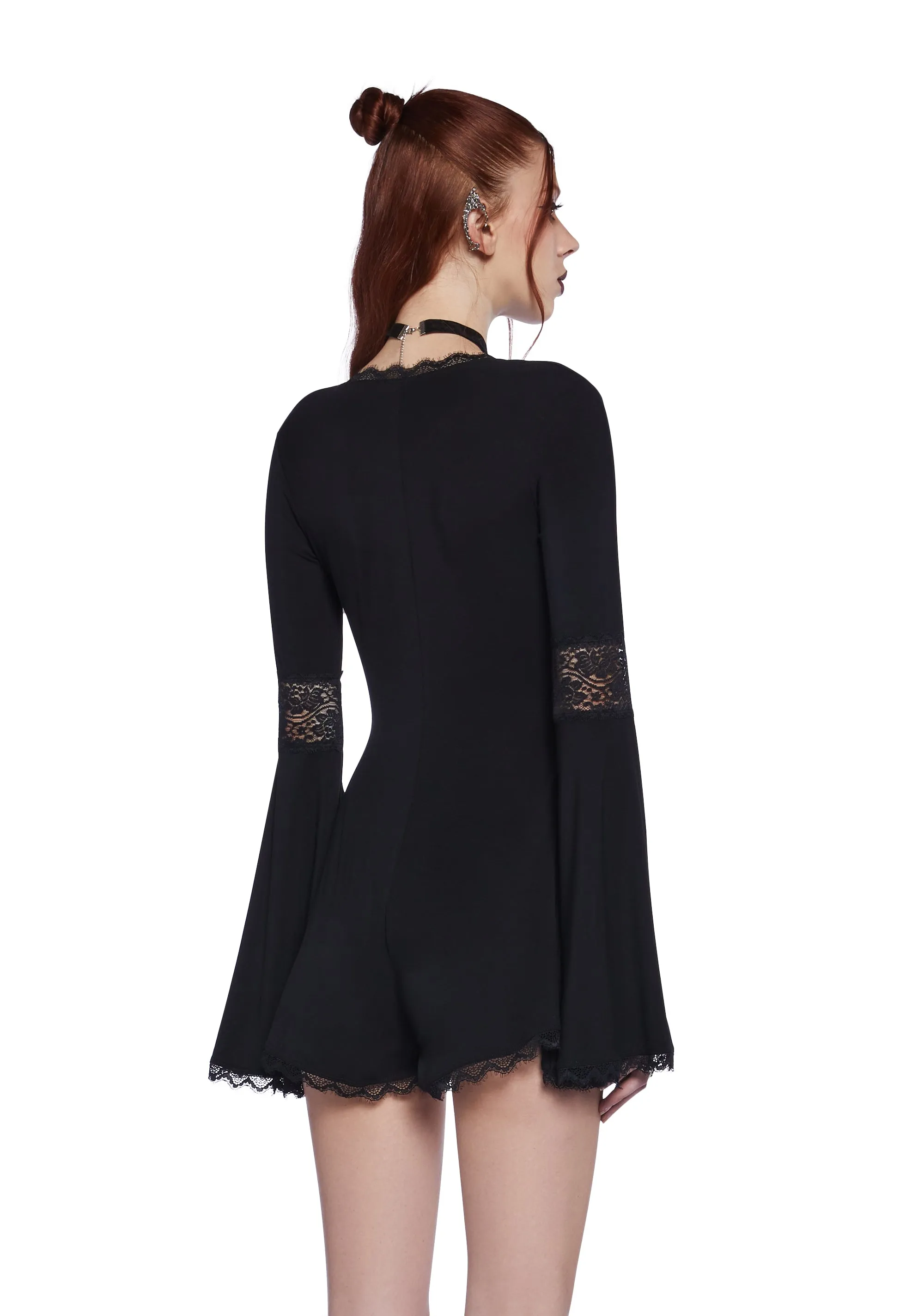 Whispering Wind Romper - Black sold by Dolls Kill product image thumbnail 4