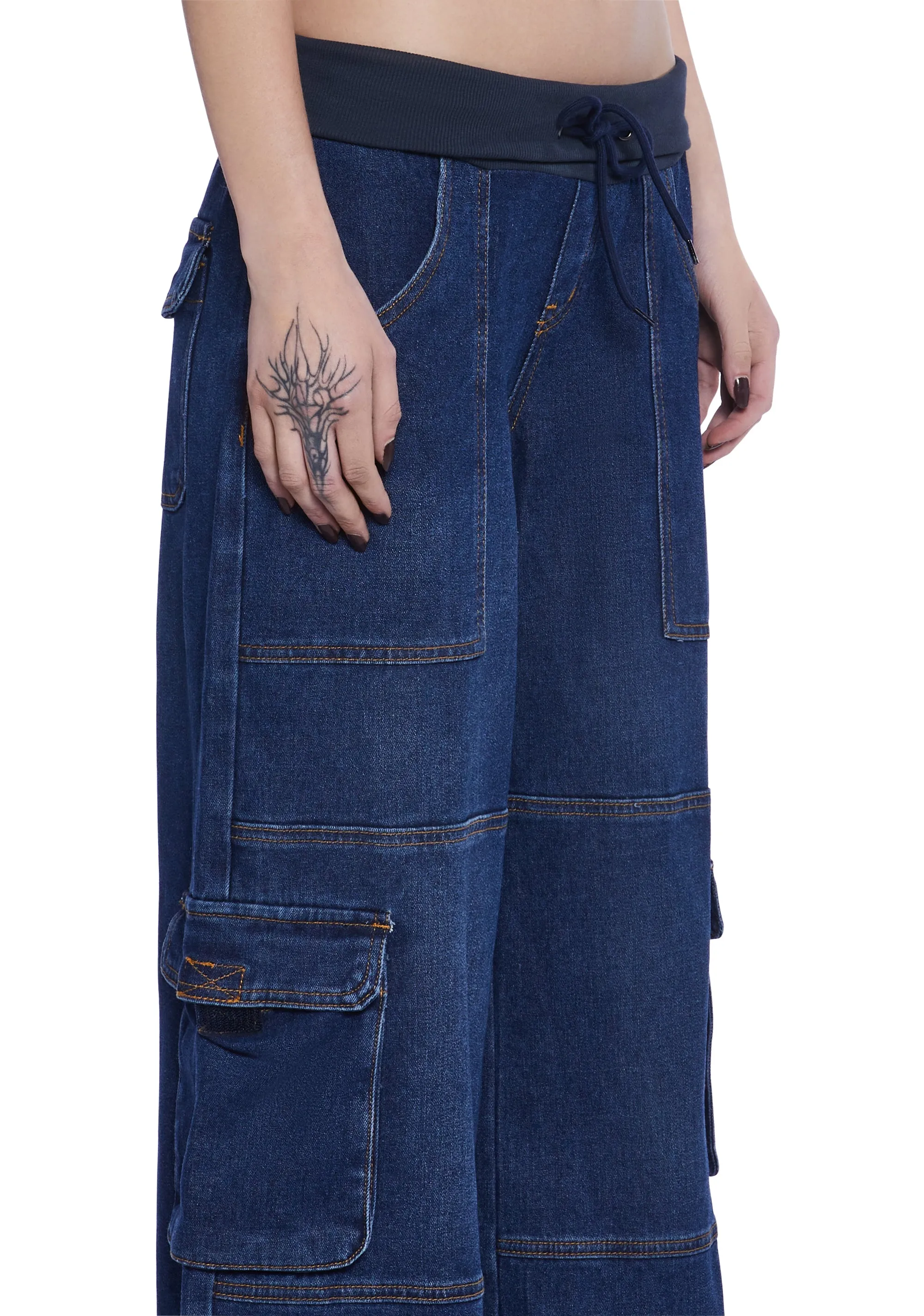 Art School Dropout Wide Leg Jeans sold by Dolls Kill product image thumbnail 5