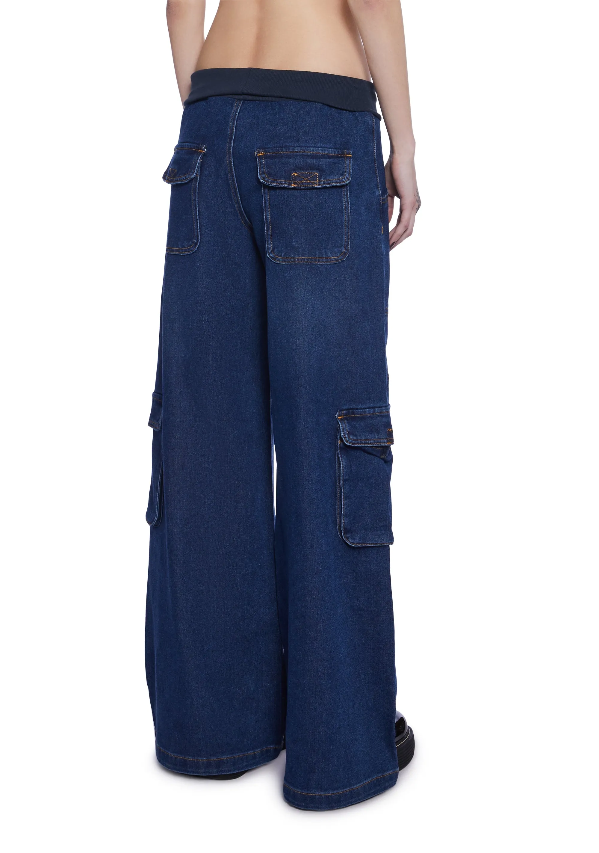 Art School Dropout Wide Leg Jeans sold by Dolls Kill product image thumbnail 4