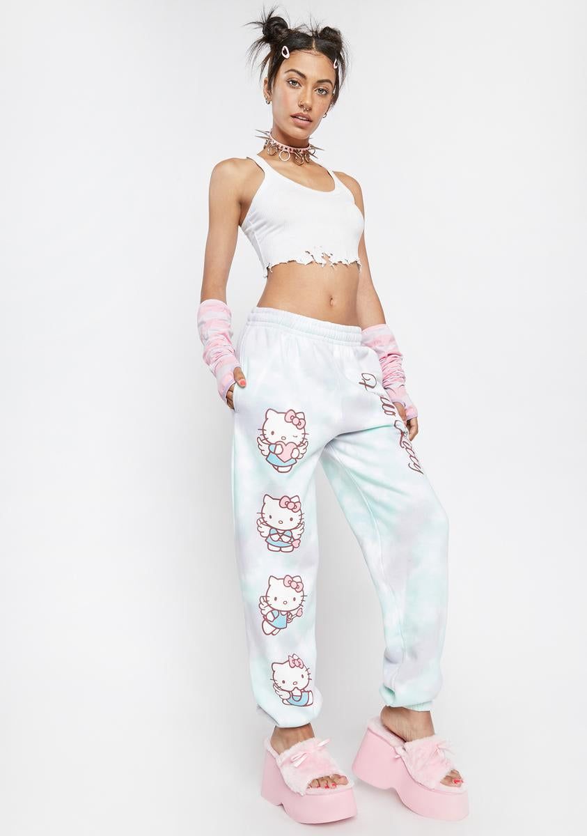 Hello Kitty Angel Tie Dye Joggers sold by Dolls Kill product image thumbnail 2