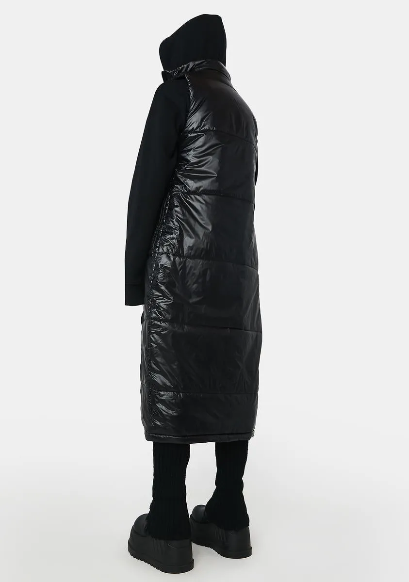 Noir Keeping Watch Trench Vest sold by Dolls Kill product image thumbnail 4