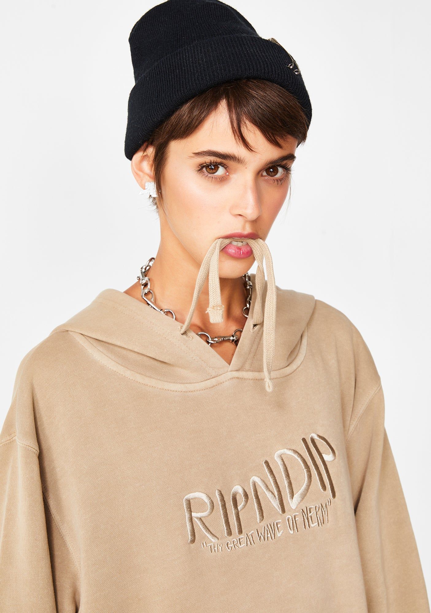 Sand Great Wave Pullover Sweater sold by Dolls Kill product image thumbnail 3