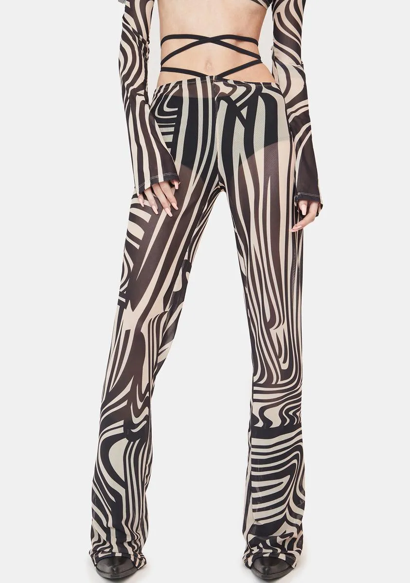 Perceive Me Mesh Trousers sold by Dolls Kill