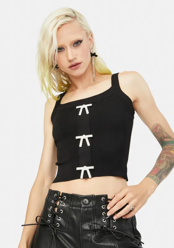 Dark Perfect Princess Knit Tank sold by Dolls Kill