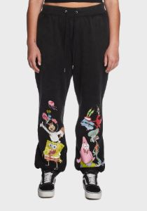 Plus Started At The Bottom Graphic Sweatpants sold by Dolls Kill