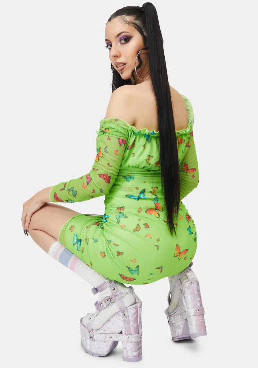 Butterfly Dress sold by Dolls Kill product image thumbnail 4