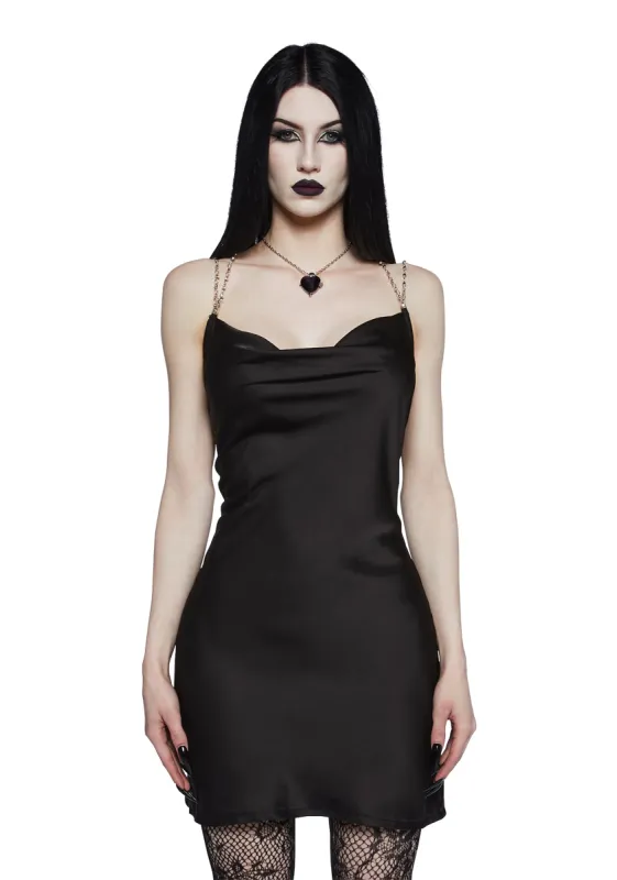 Reel You In Satin Slip Dress sold by Dolls Kill