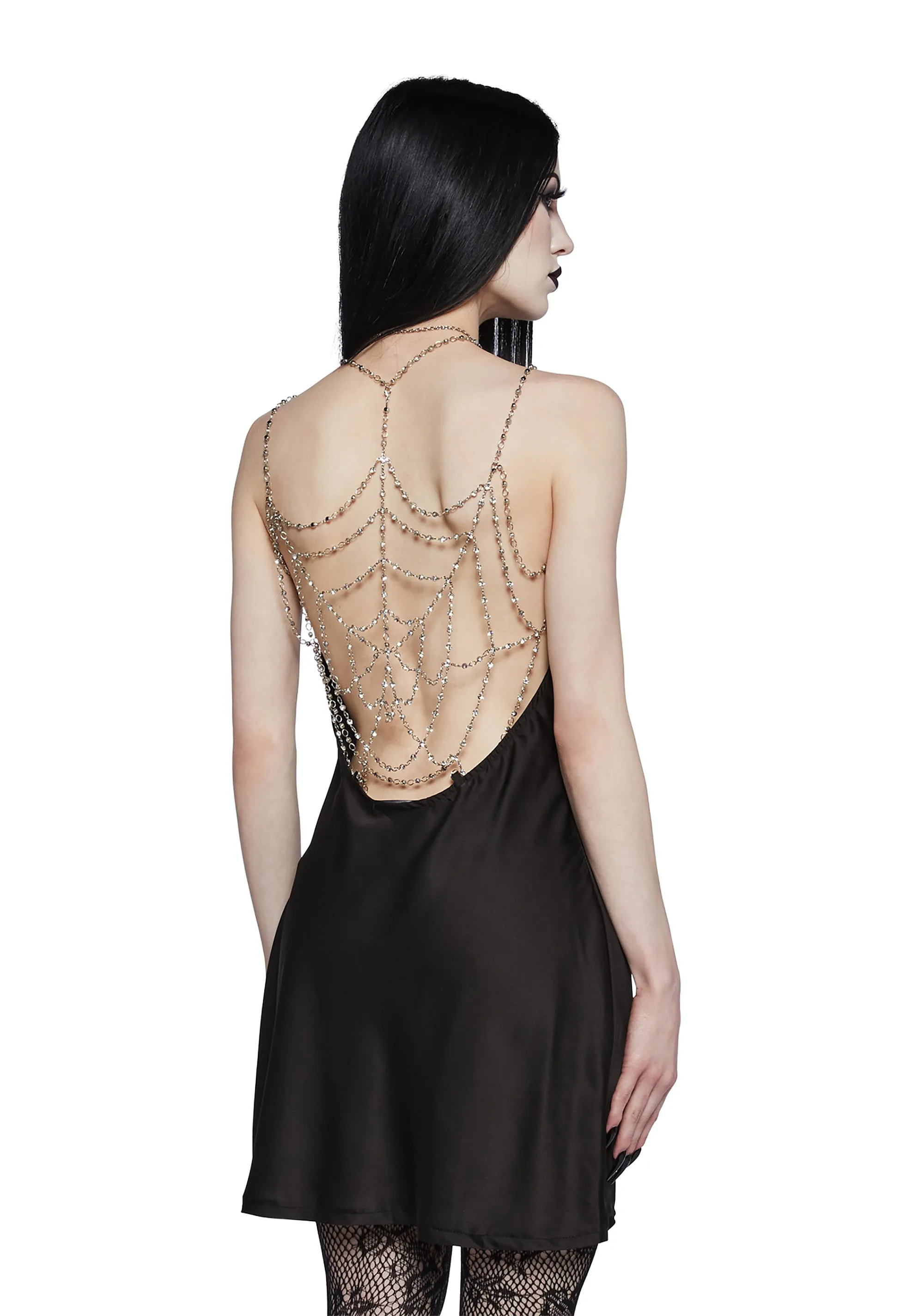 Reel You In Satin Slip Dress sold by Dolls Kill product image thumbnail 4