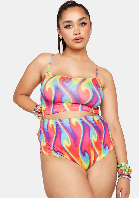 Plus Wild Heat Hot Shorts Set sold by Dolls Kill