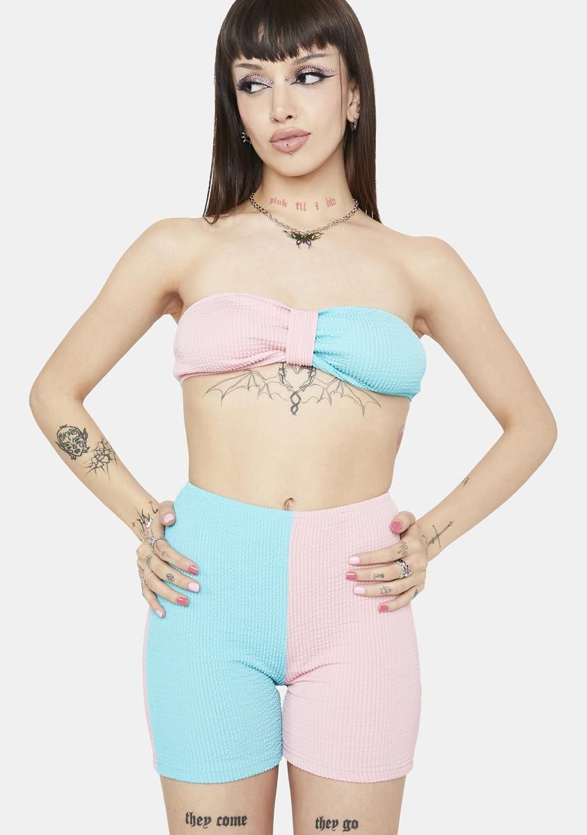 Candy Throw Some Shade Short Set sold by Dolls Kill