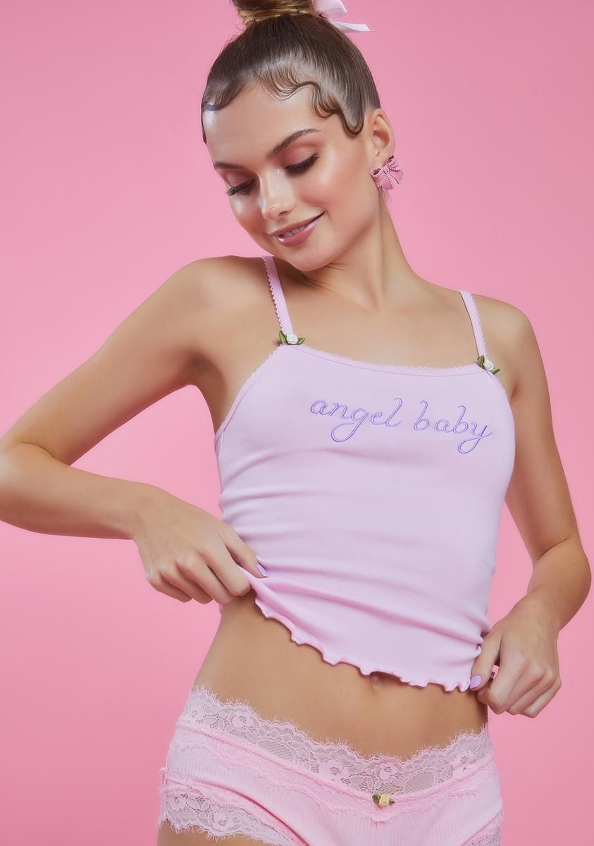 A Little Dream Embroidered Tank sold by Dolls Kill