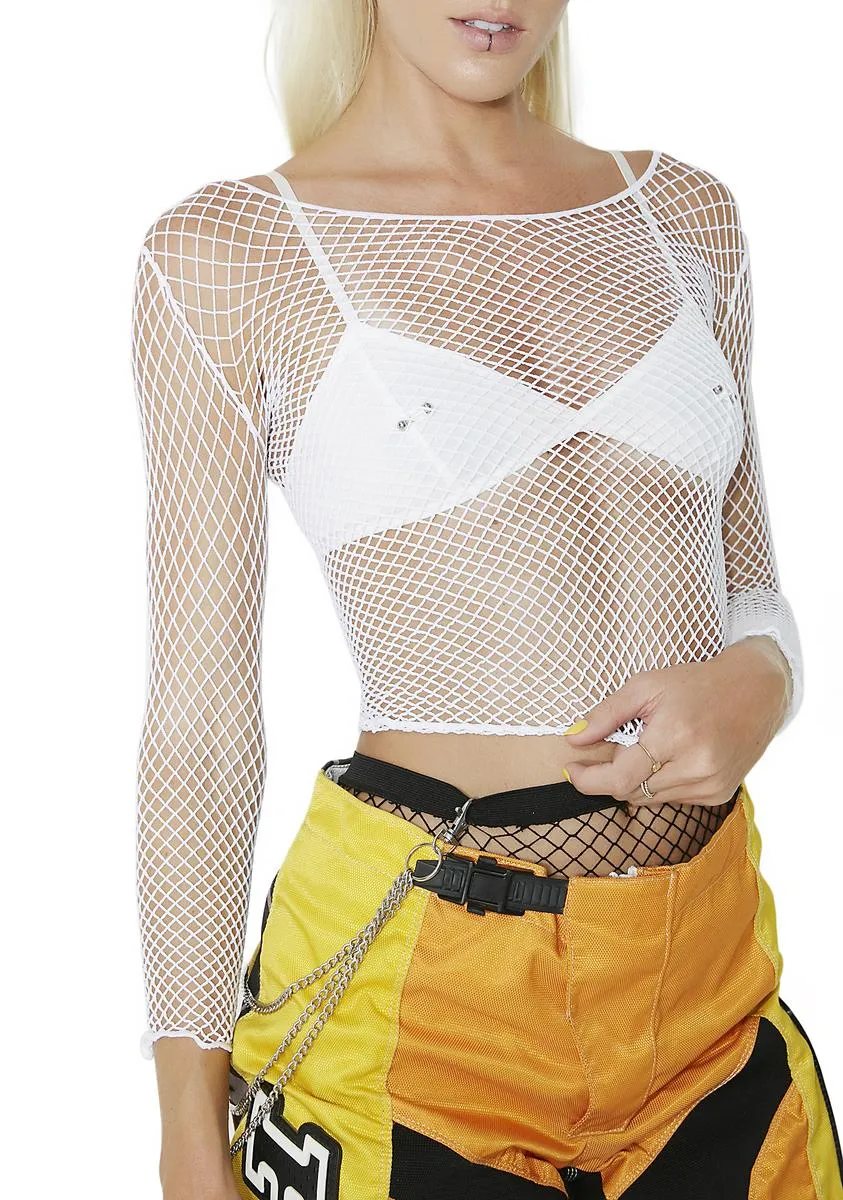 Dangerous Woman Fishnet Top sold by Dolls Kill product image thumbnail 3
