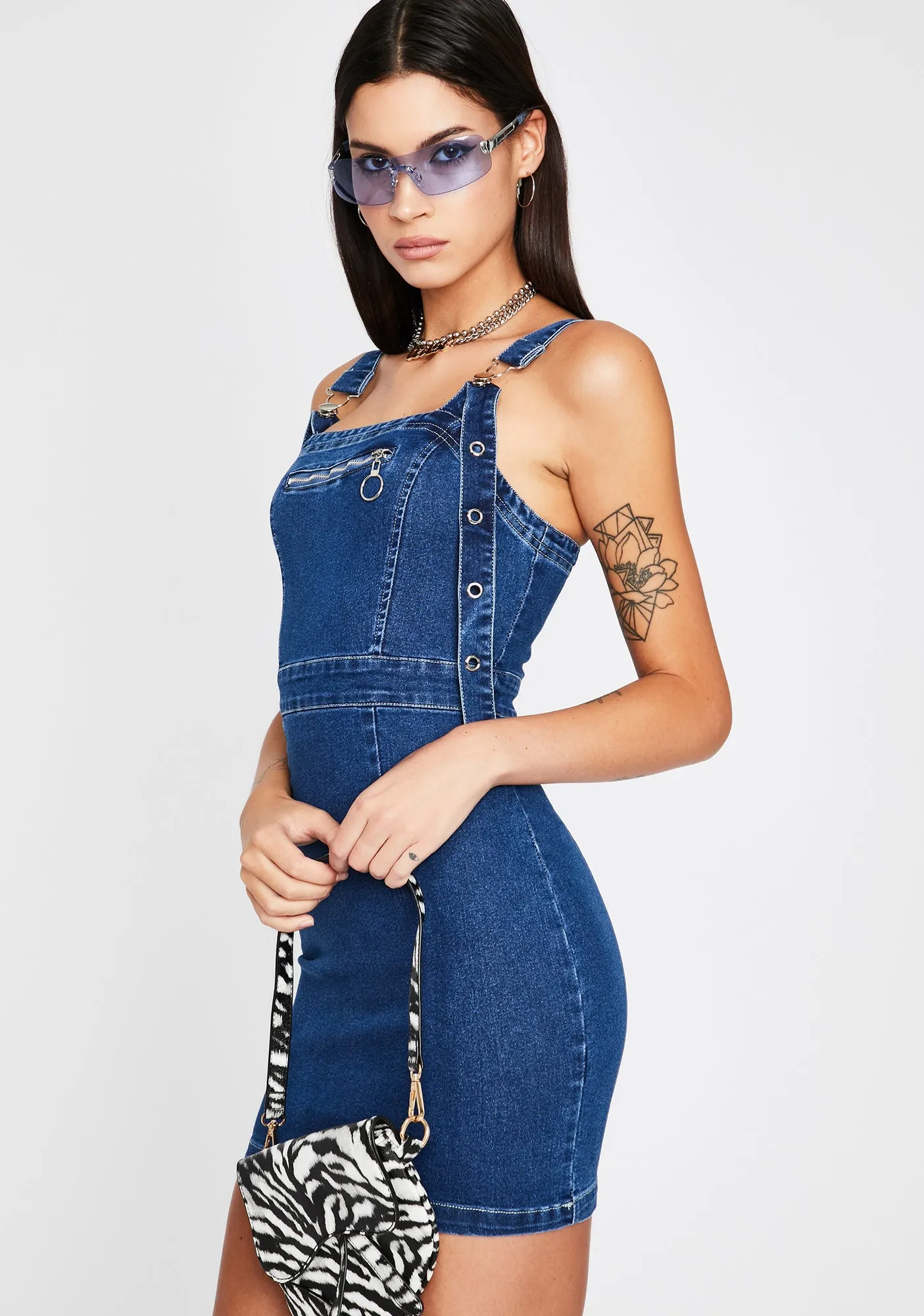 Itz Official Denim Dress sold by Dolls Kill product image thumbnail 2