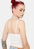 Eyelet You In Crop Top sold by Dolls Kill