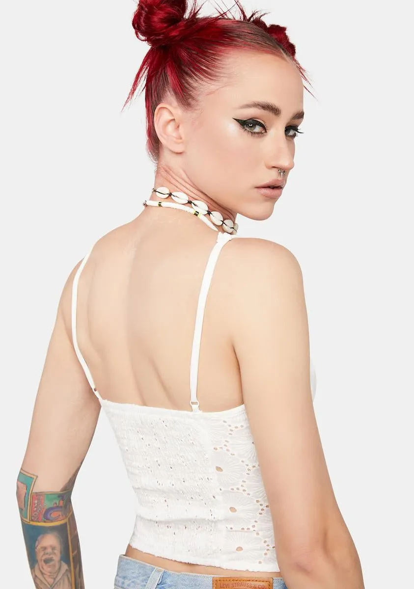 Eyelet You In Crop Top sold by Dolls Kill product image thumbnail 4