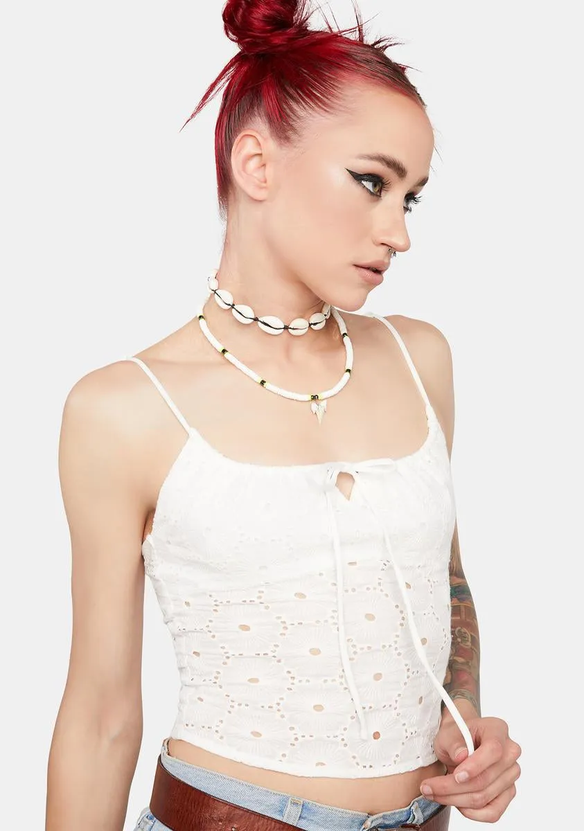 Eyelet You In Crop Top sold by Dolls Kill product image thumbnail 2