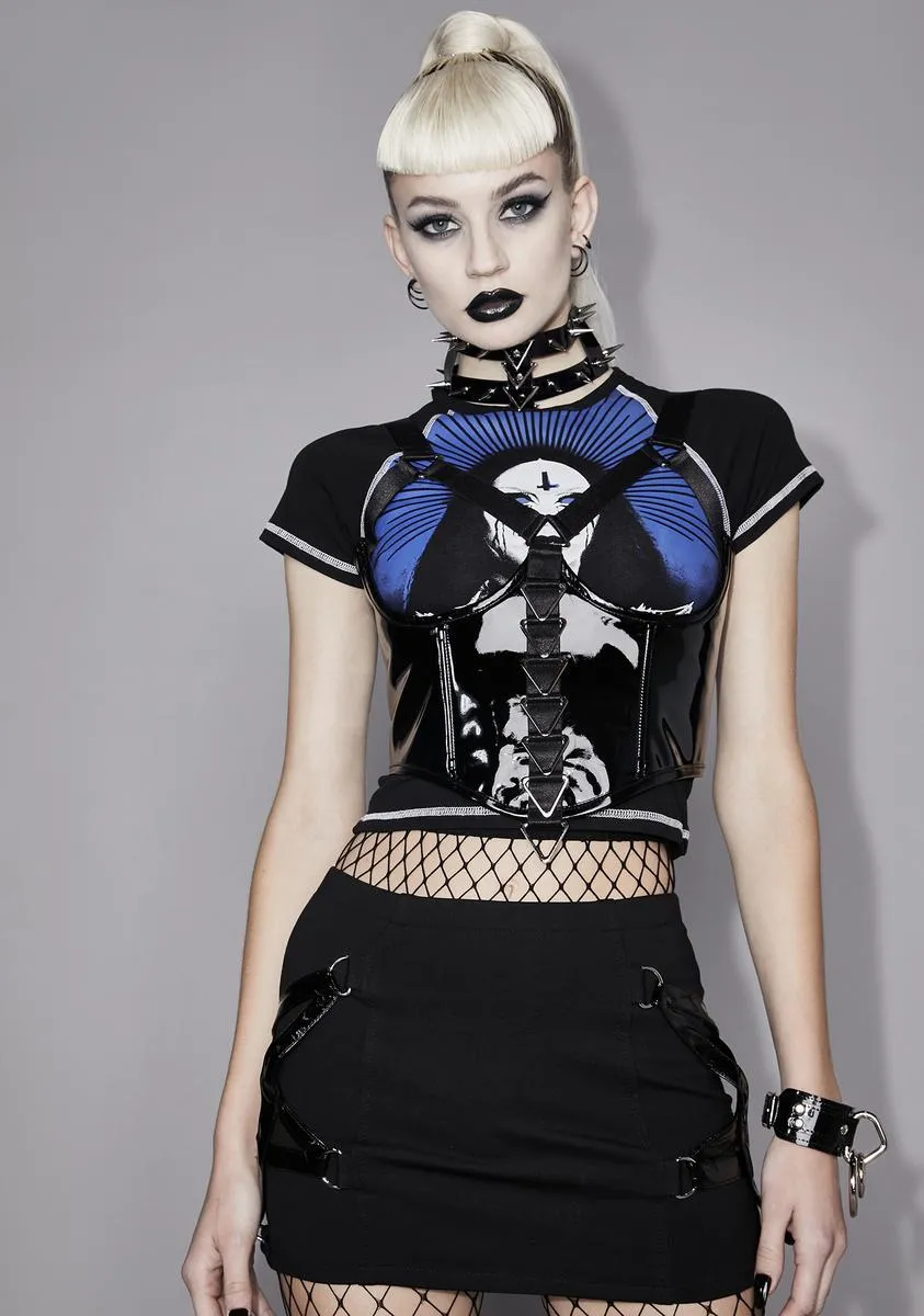 Dark Healing Pentagram Mini Skirt sold by Dolls Kill product image thumbnail 2