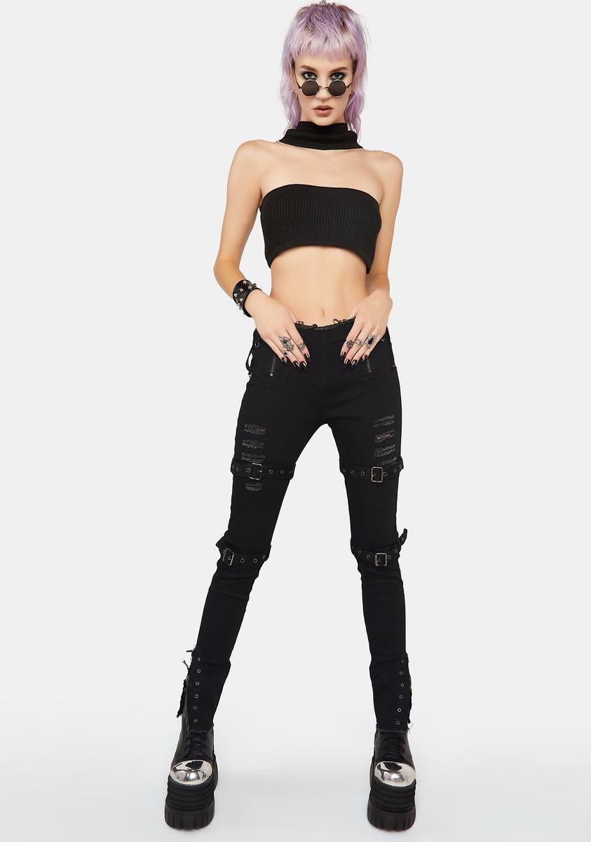 Little Miss Attitude Ribbed Tube Top sold by Dolls Kill product image thumbnail 3