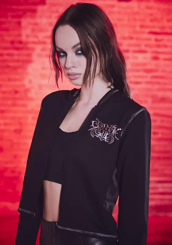 Going Rogue Zip-Up Hoodie sold by Dolls Kill