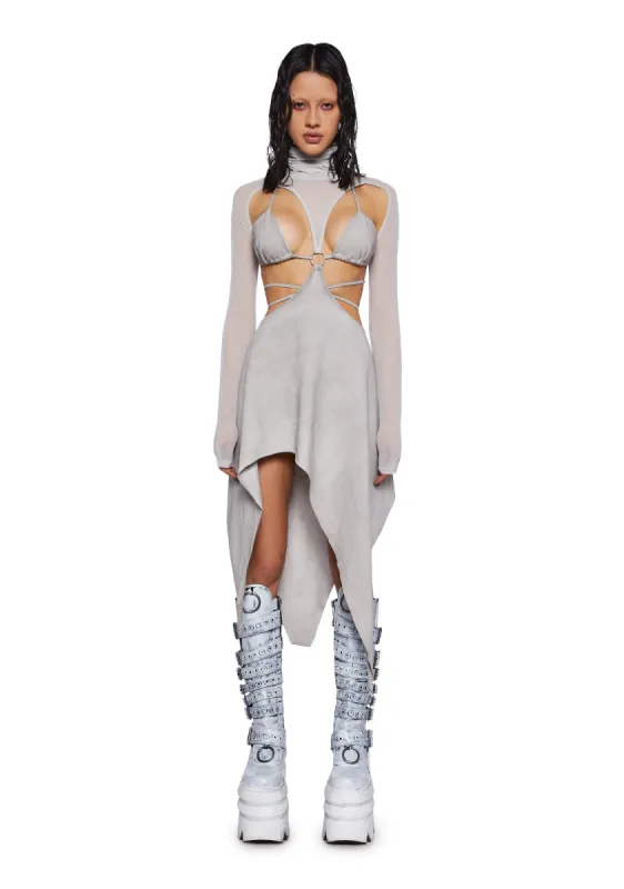 Crossfade Open Back Bikini Dress sold by Dolls Kill