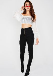 Farewell Off The Shoulder Top sold by Dolls Kill