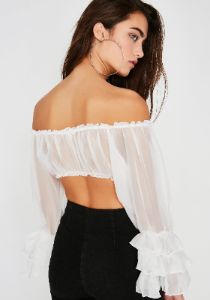 Farewell Off The Shoulder Top sold by Dolls Kill