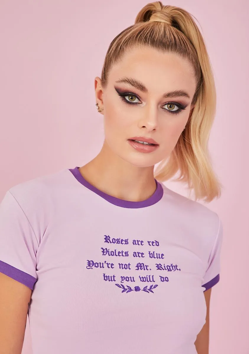 Poetic Justice Ringer Tee sold by Dolls Kill