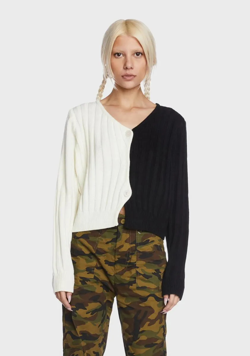 Curfew Breaker Knit Cardigan sold by Dolls Kill