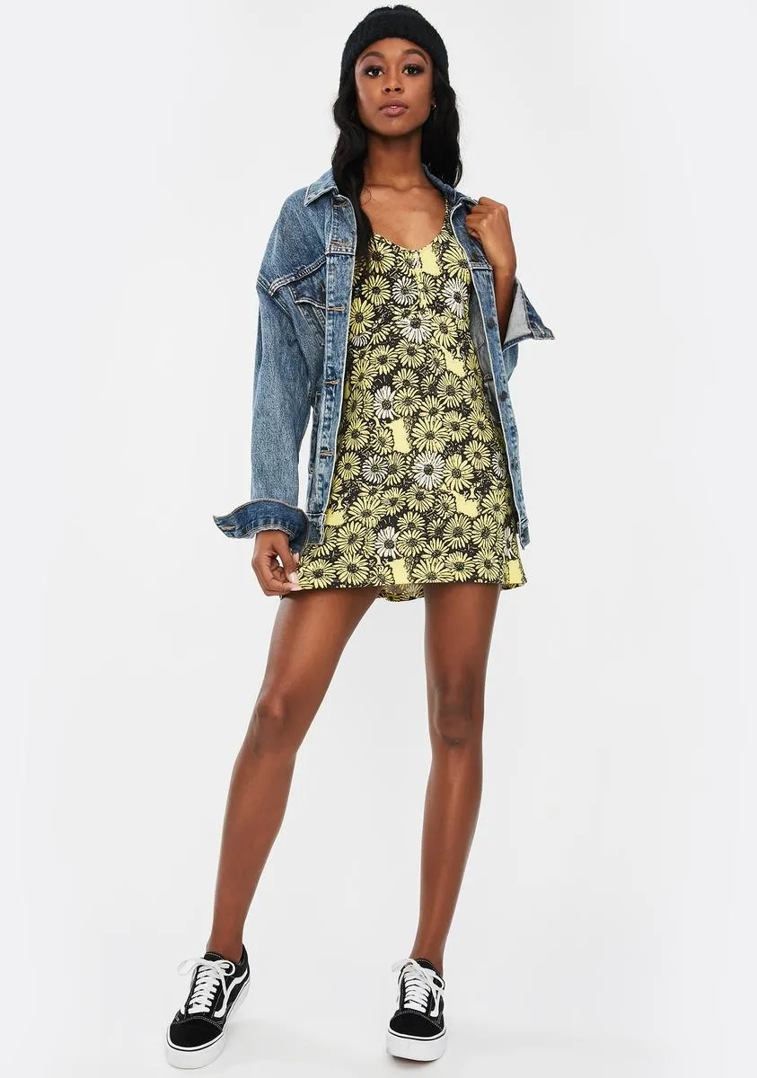 Pedal Floral Mini Dress sold by Dolls Kill product image thumbnail 3