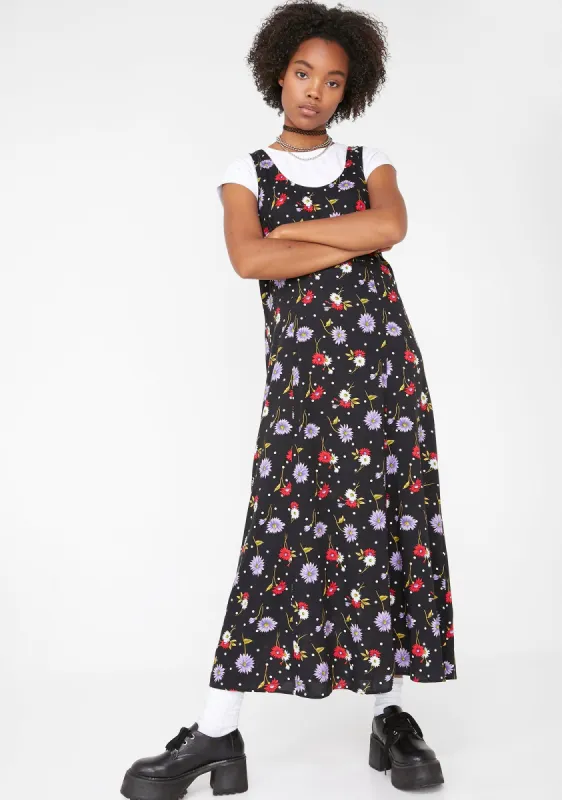 Vintage 90s Floral Polka Dot Maxi sold by Dolls Kill