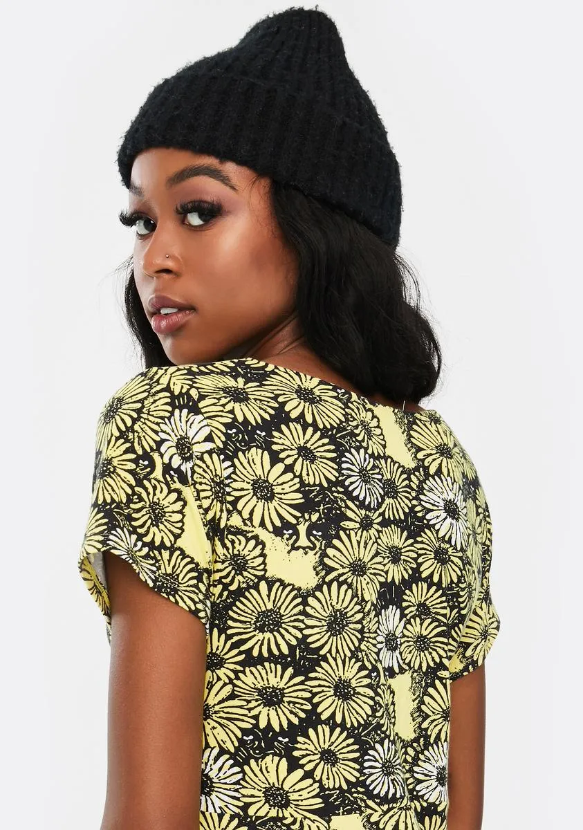 Pedal Floral Mini Dress sold by Dolls Kill product image thumbnail 4